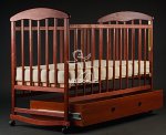Ліжко дитяче "ВІЛЬХА з ящиком" (вільха, колір-тонований), Наталка